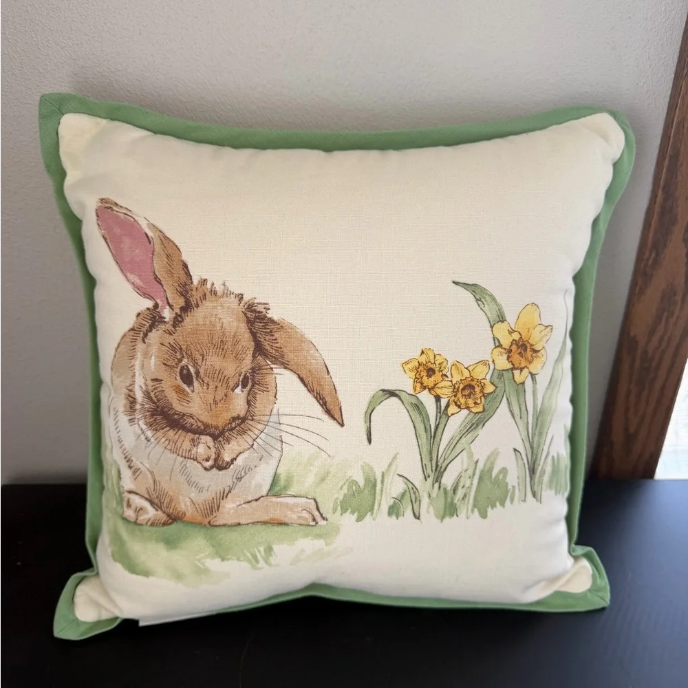 Pottery Barn Easter Bunny Spring Decorative Pillow